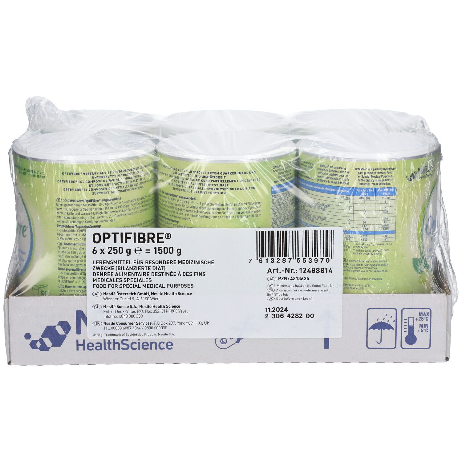 OptiFibre Pulver Dose, 250 g Poudre — apohealth - Gesundheit aus der  Apotheke