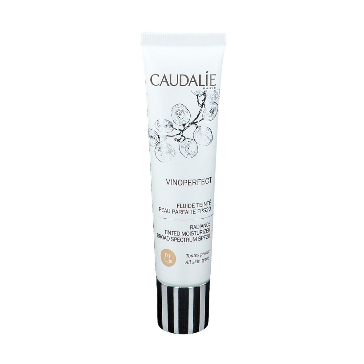 CAUDALIE getöntes Fluid für perfekte Haut Light LSF 20