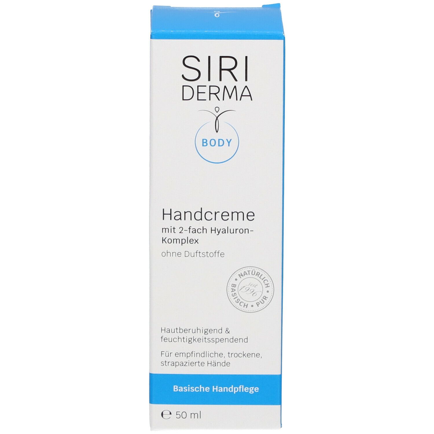 SIRIDERMA Handcreme ohne Duftstoffe