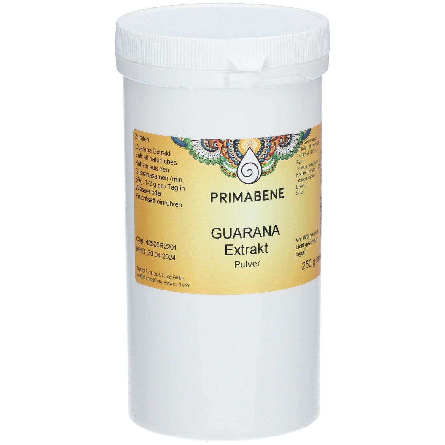 PRIMABENE Guarana Extrakt Pulver