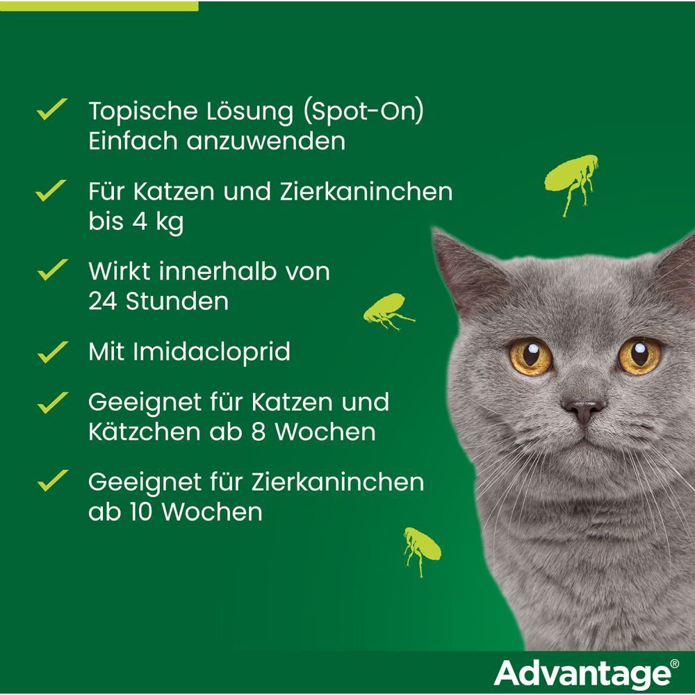advantage® für kleine Katzen bis 4 kg