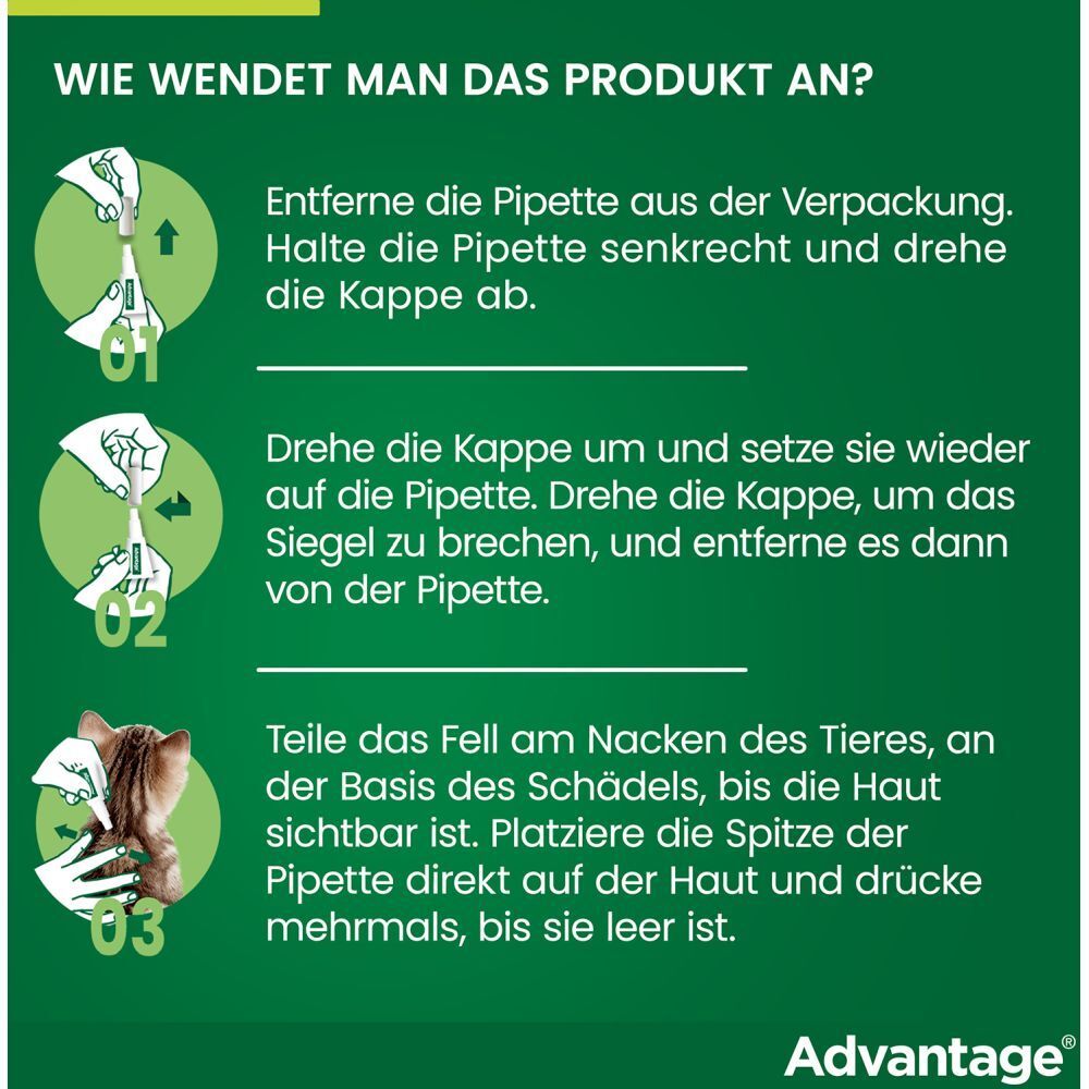 advantage® für große Katzen über 4 kg