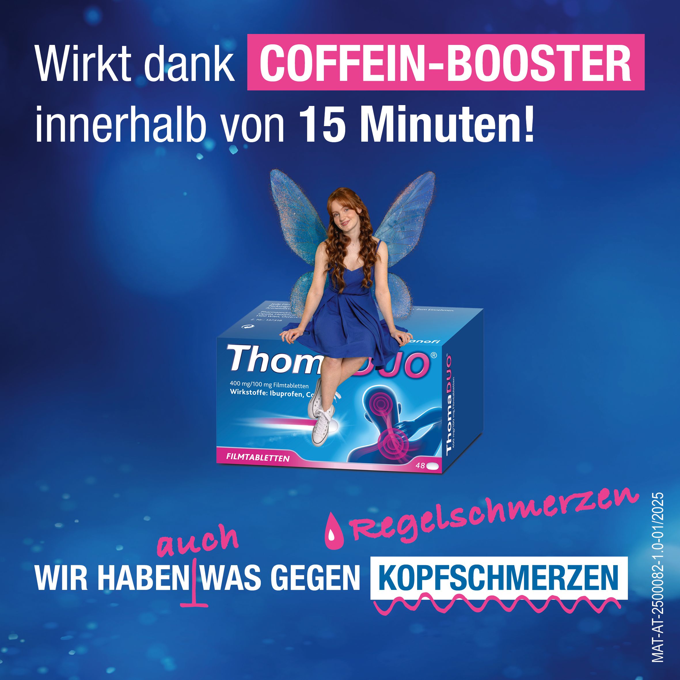 ThomaDUO® Ibuprofen 400mg – schnelle Schmerzlinderung dank Coffein-Booster - Jetzt 10% sparen mit dem Code „thomaduo10“