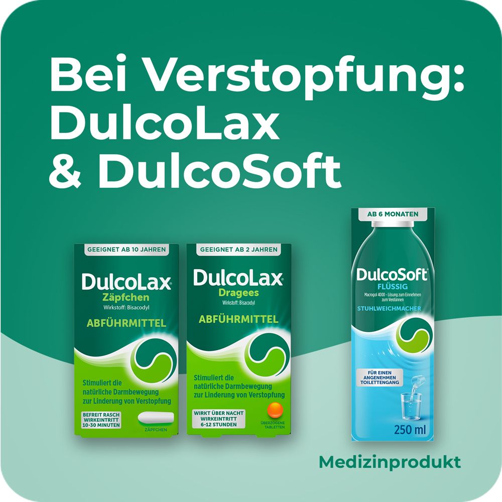 DulcoSoft® Flüssig Stuhlweichmacher bei träger Verdauung