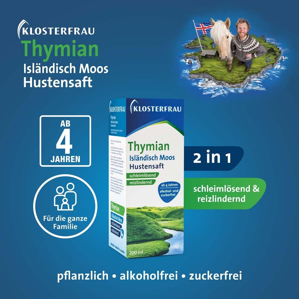 KLOSTERFRAU Thymian Isländisch Moos Hustensaft