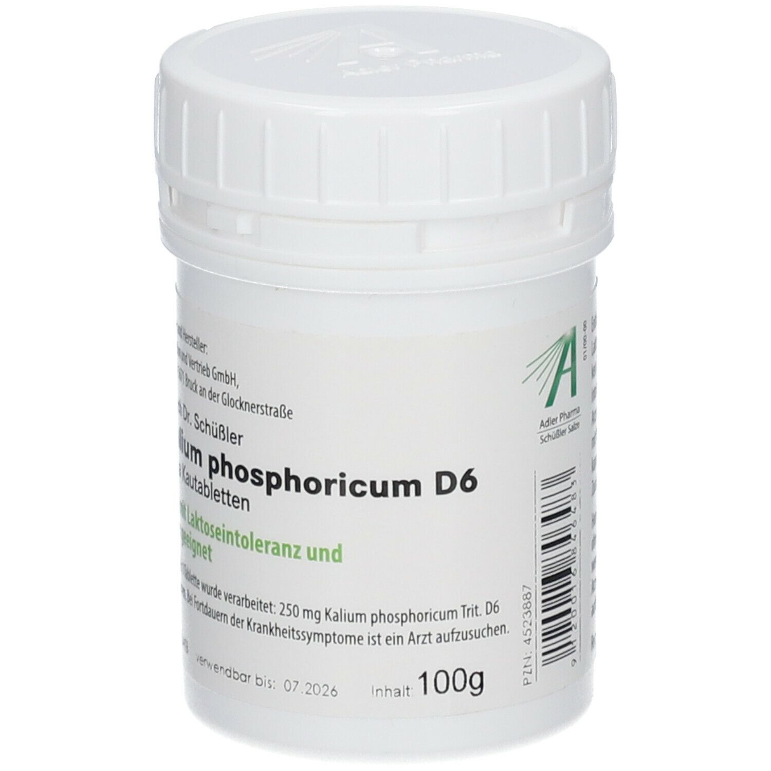 Adler Sch Ssler Salze Nr Kalium Phosphoricum D Kautabletten G Shop Apotheke