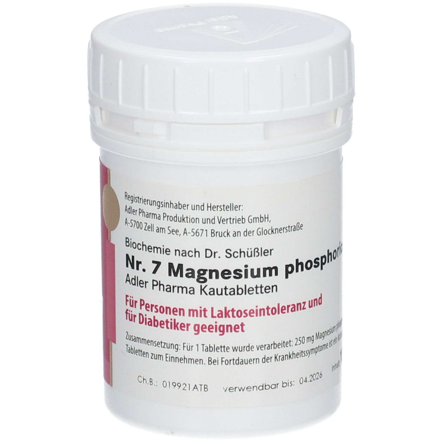 Adler Schüssler Salze Nr. 7 Magnesium phosphoricum D6 Kautabletten