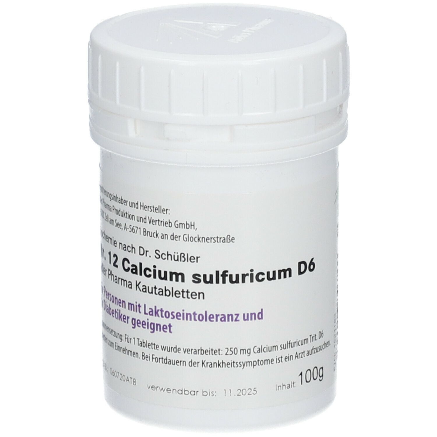 Adler Schüssler Salze Nr. 12 Calcium sulfuricum D6 Kautabletten