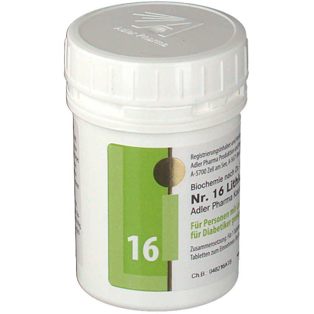 Adler Schüssler Salze Nr. 16 Lithium chloratum D12 Kautabletten