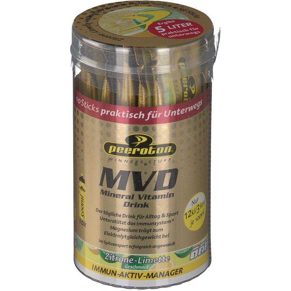 peeroton® MVD Mineral Vitamin Drink Sticks Zitrone-Limette