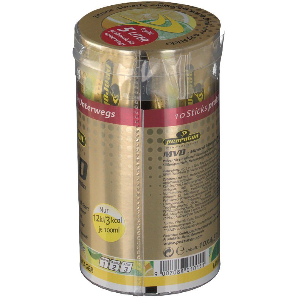 peeroton® MVD Mineral Vitamin Drink Sticks Zitrone-Limette