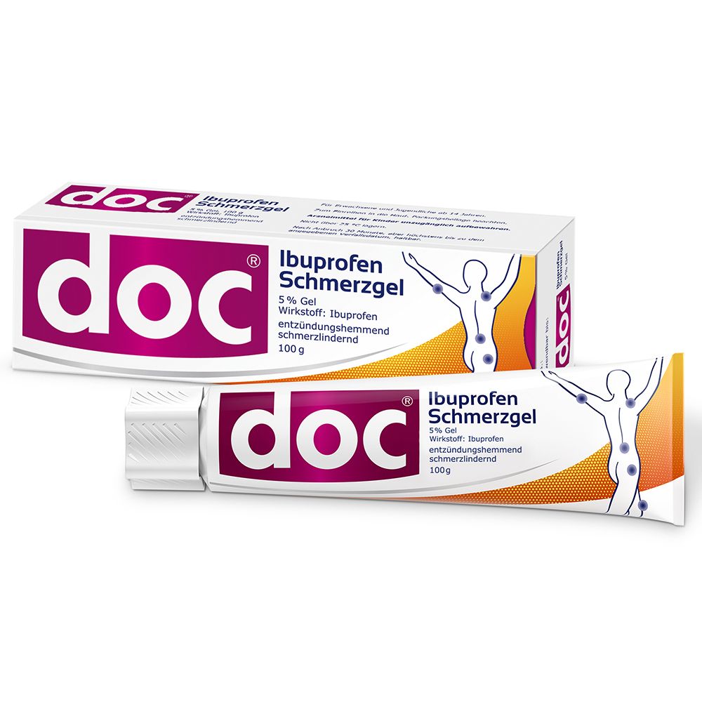 doc® Ibuprofen Schmerzgel 5% - Jetzt 10% sparen mit dem Code „docibu10“