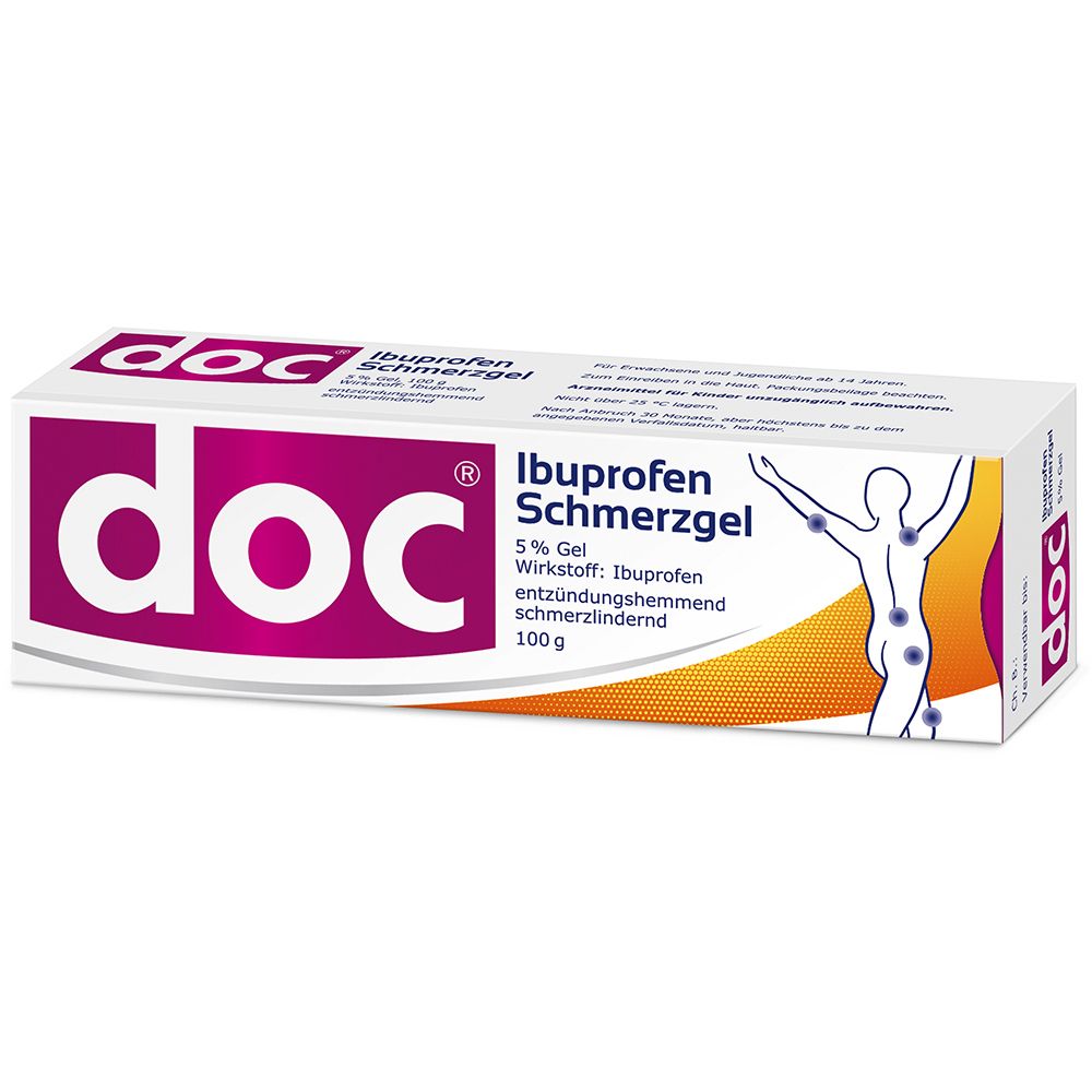 doc® Ibuprofen Schmerzgel 5% - Jetzt 10% sparen mit dem Code „docibu10“