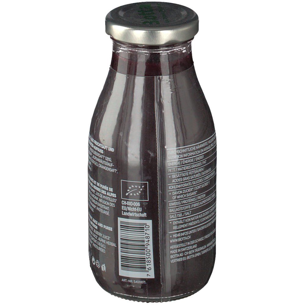 Biotta® Smoo'Tea Heidelbeere Alpenkräuter