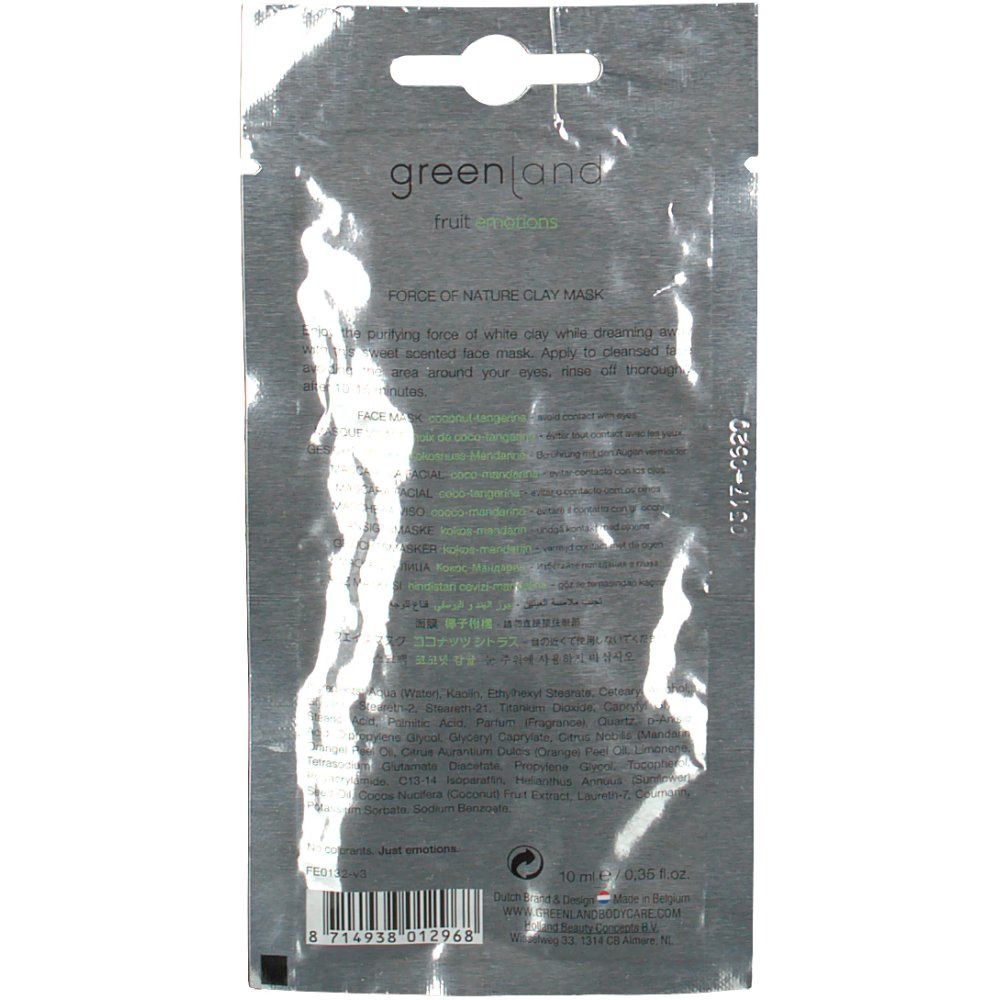greenland fruit Emotions face mask coconut-tangerine