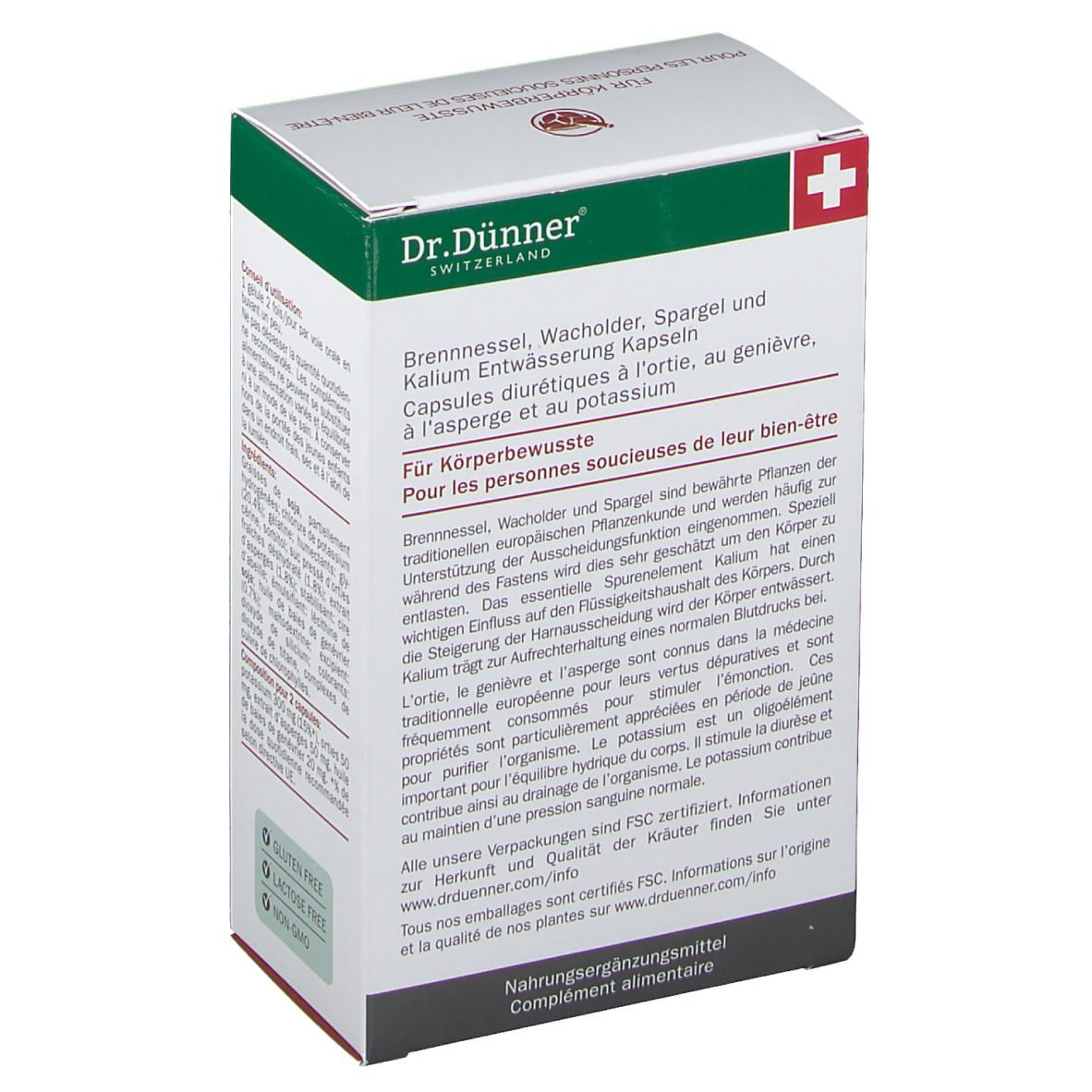 Dr. Dünner® EssenzaVita® Brennnessel, Wacholder, Spargel Kalium Entwässerung