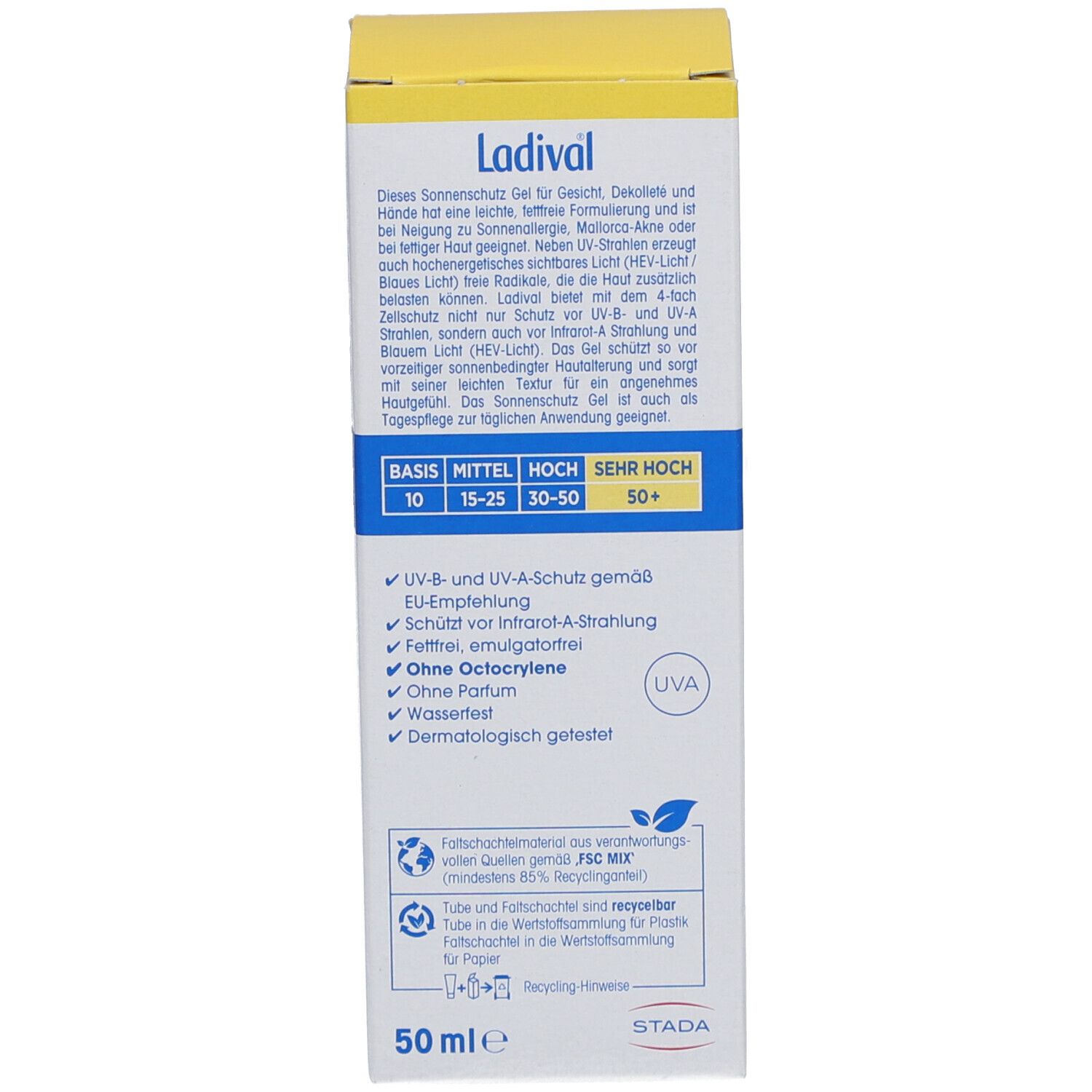 Ladival® Allergische Haut Sonnenschutz Gel Gesicht LSF 50+