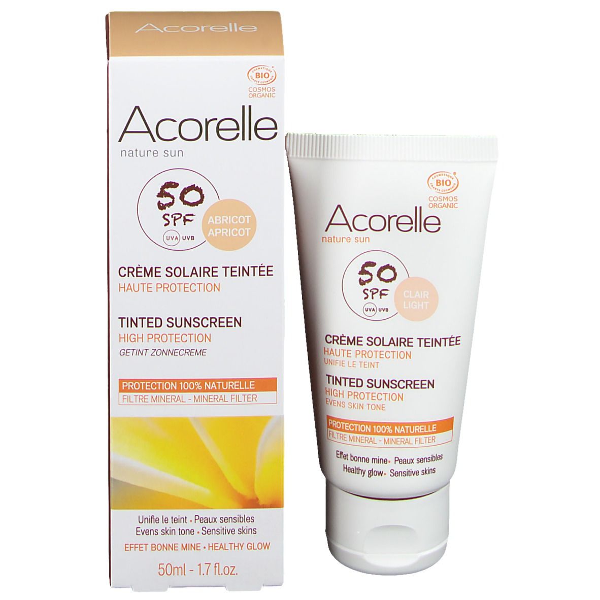 Acorelle Getönte Sonnencreme SPF 50 hell