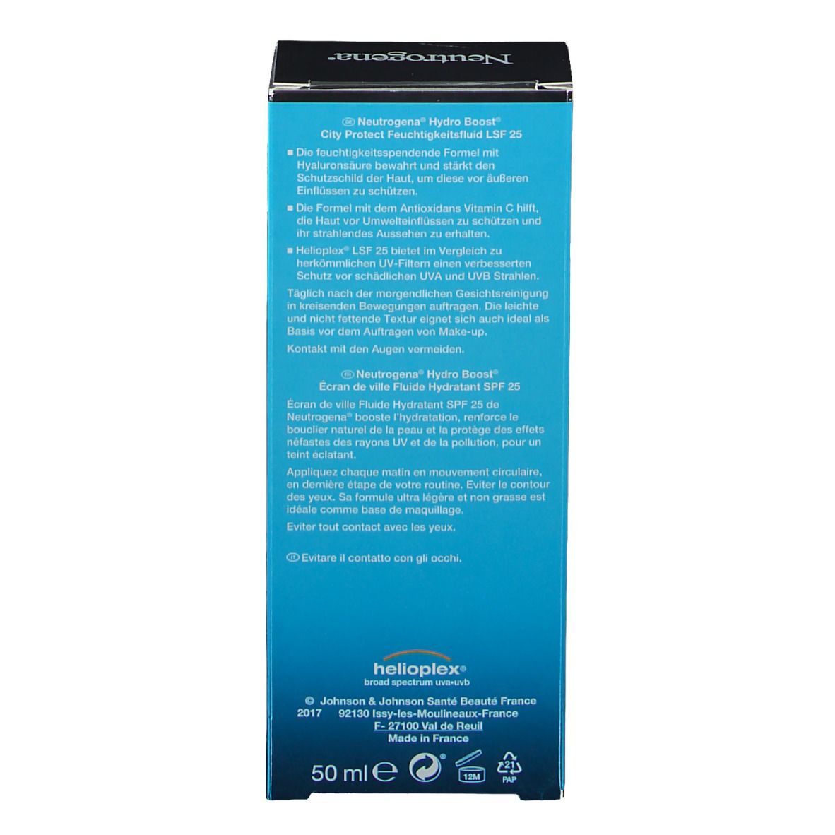 Neutrogena® Hydro Boost® City Protect Feuchtigkeitsfluid mit LSF 25