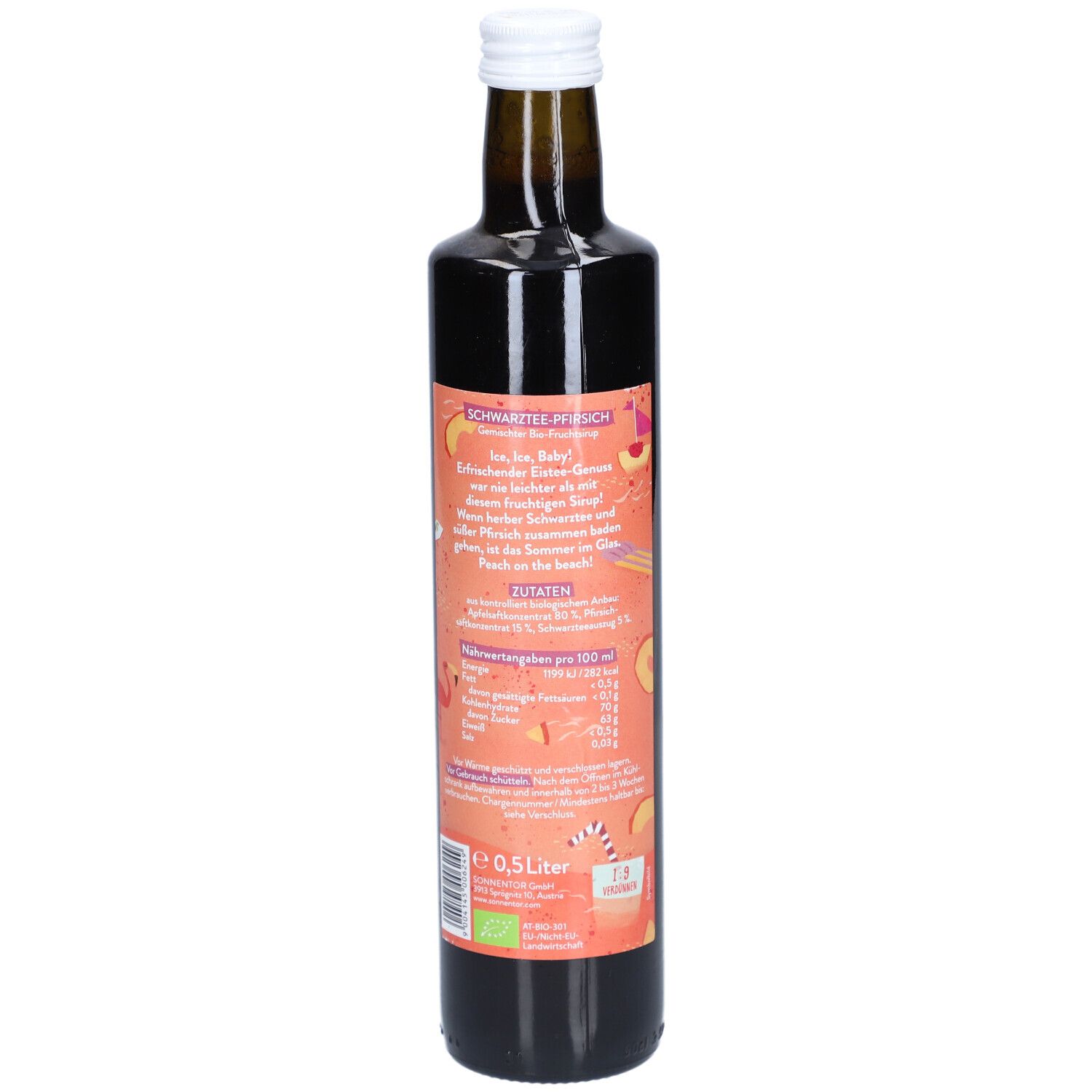 SonnentoR® Schwarztee-Pfirsich Eistee Sirup