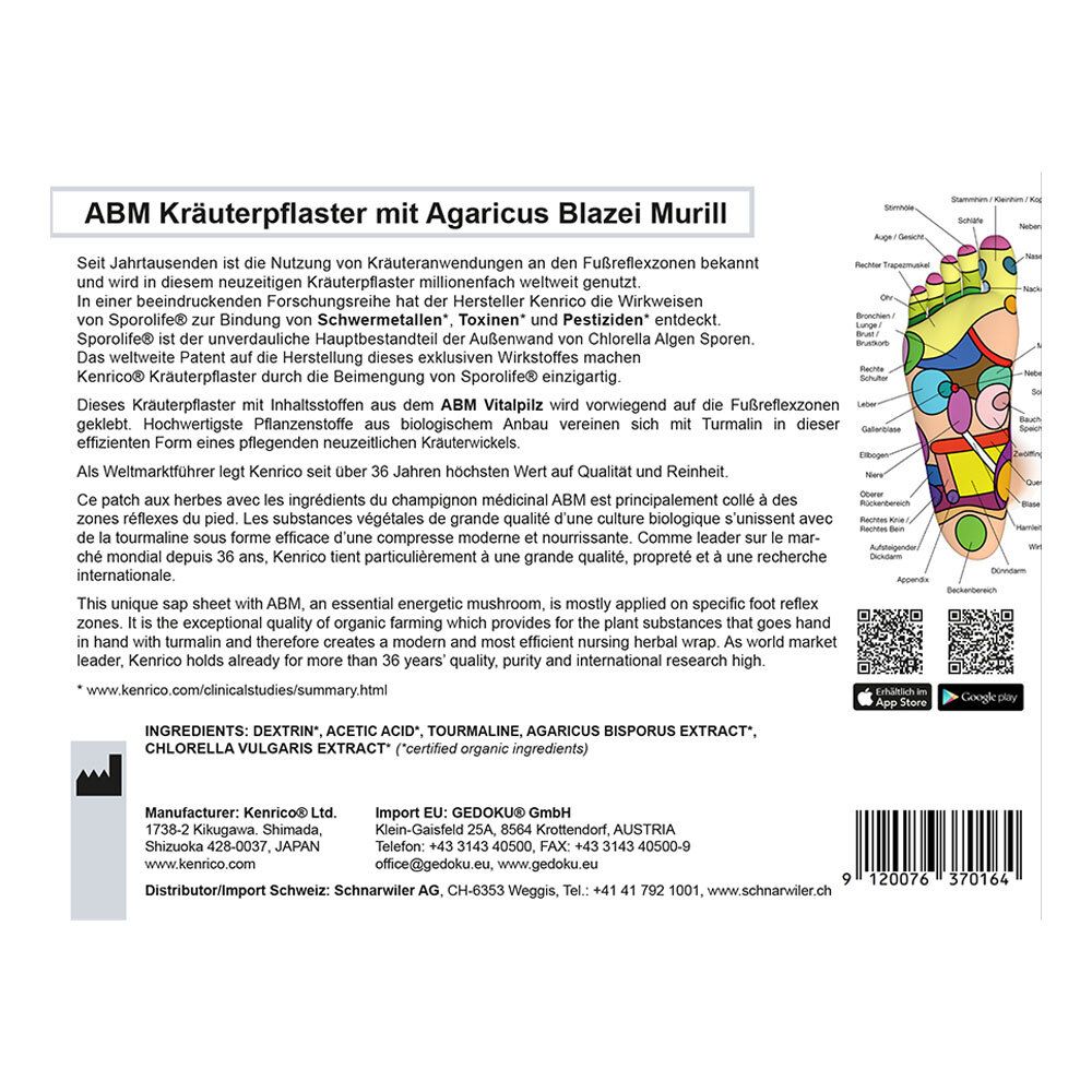 Kenrico ABM Kräuterpflaster mit Agaricus Blazei Murill