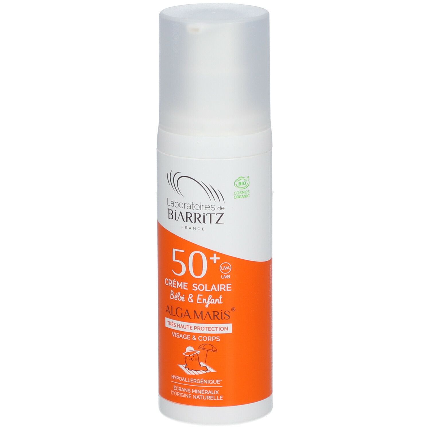 Laboratoires de BIARRITZ ALGAMARIS Bio-Sonnencreme für Kinder SPF 50+