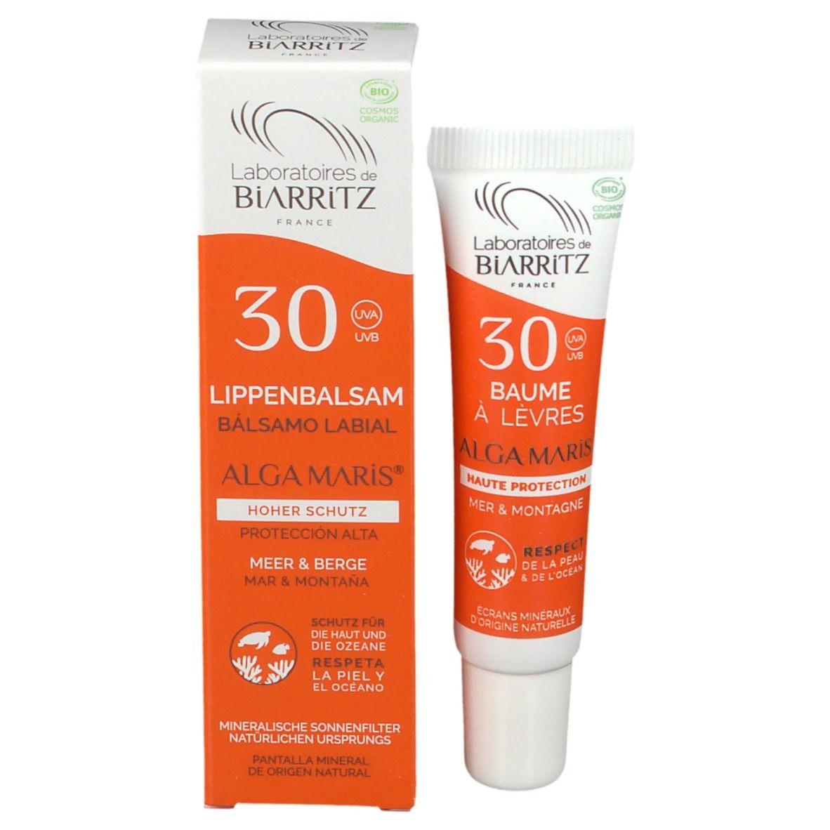 Laboratoires de BIARRITZ ALGAMARIS Bio-Lippenbalsam SPF 30