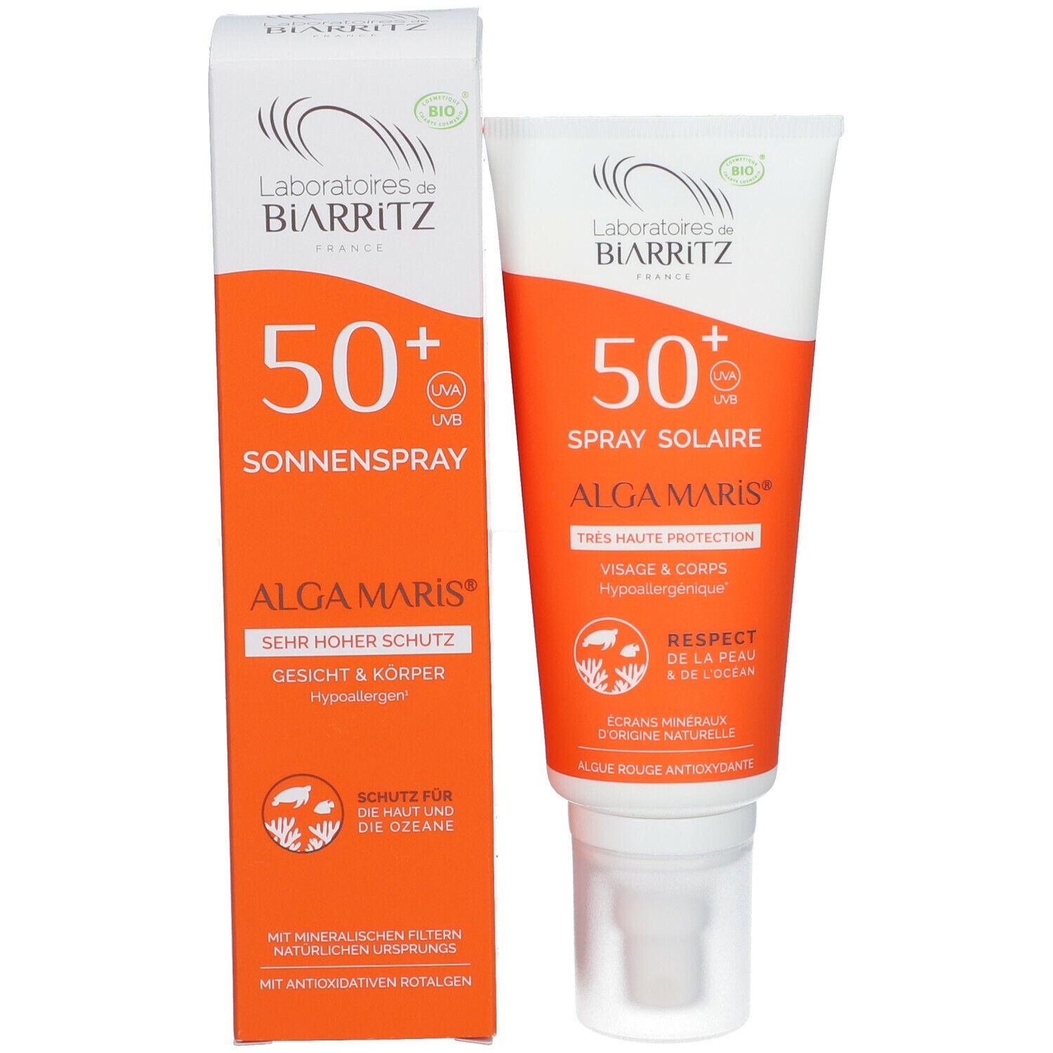 Laboratoires de BIARRITZ ALGA MARIS Bio-Sonnenspray SPF 50+