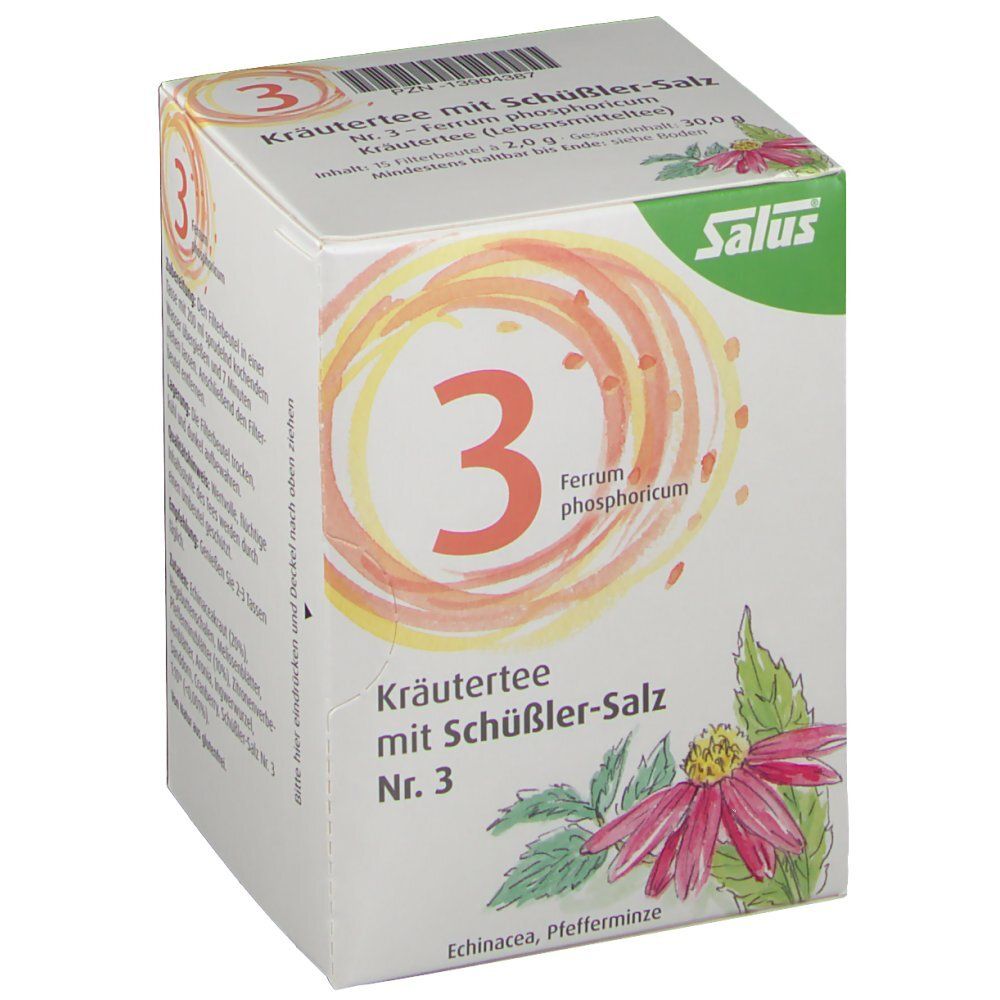 Salus® Kräutertee mit Schüßler-Salz Nr. 3 Ferrum phosporicum