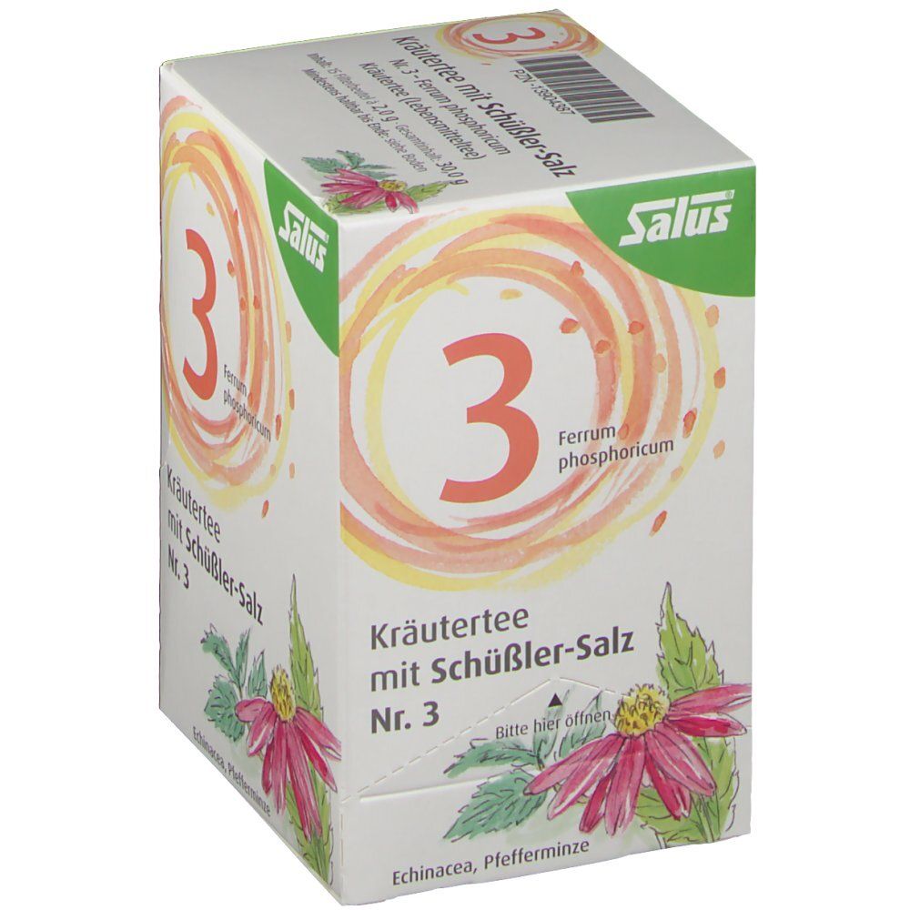 Salus® Kräutertee mit Schüßler-Salz Nr. 3 Ferrum phosporicum
