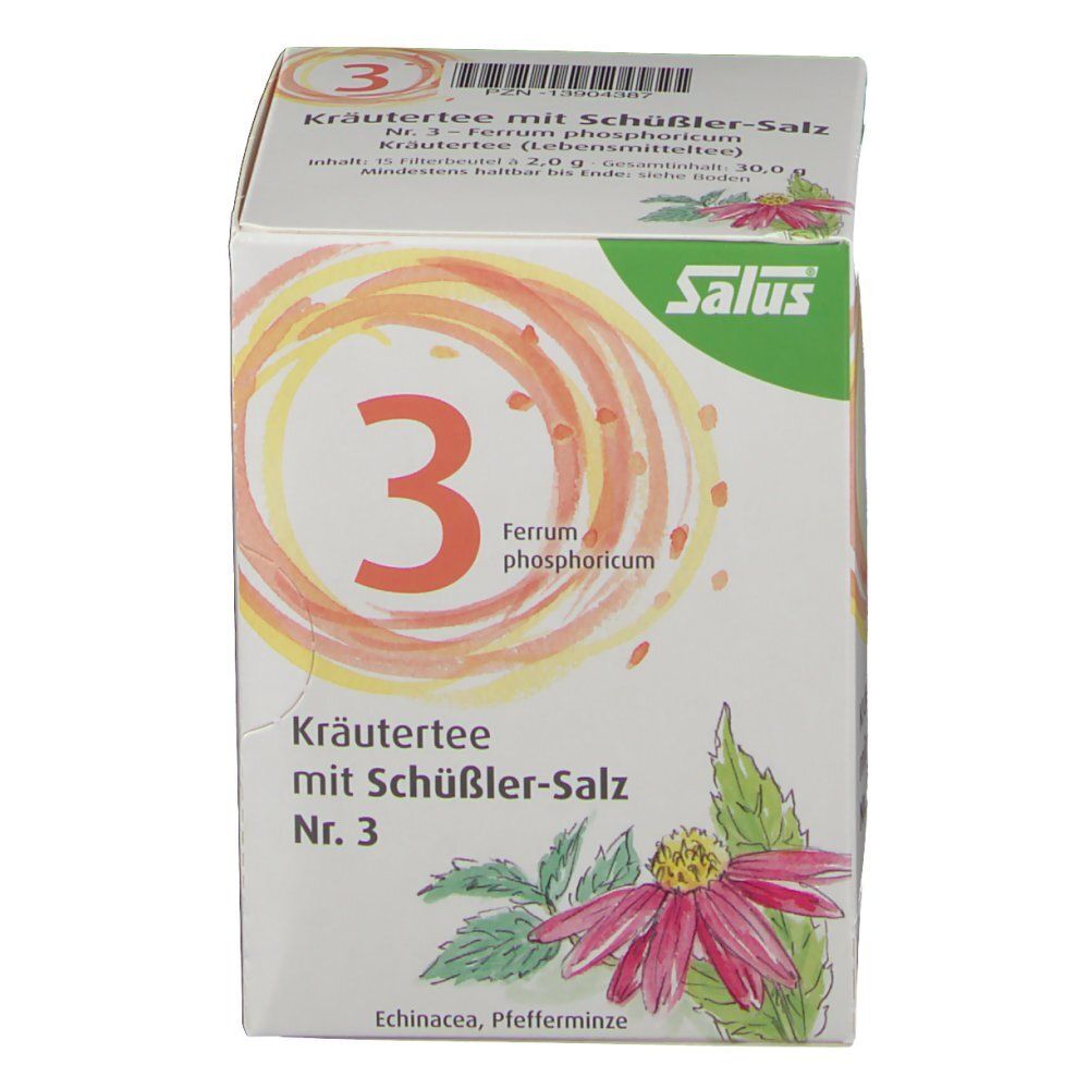 Salus® Kräutertee mit Schüßler-Salz Nr. 3 Ferrum phosporicum