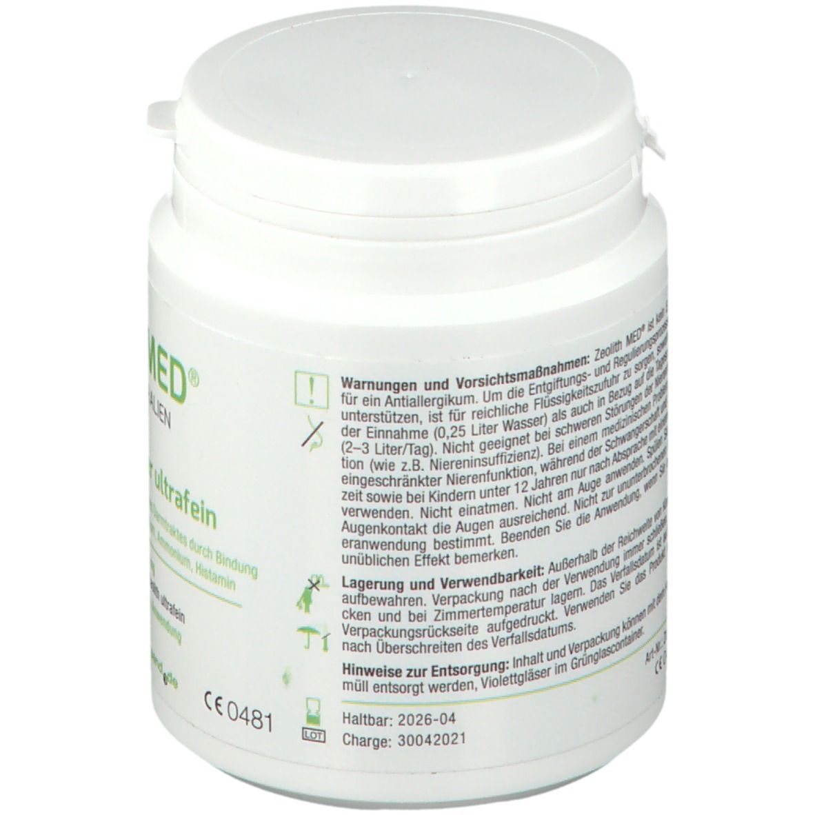 ZeolithMED® Detox-Pulver ultrafein