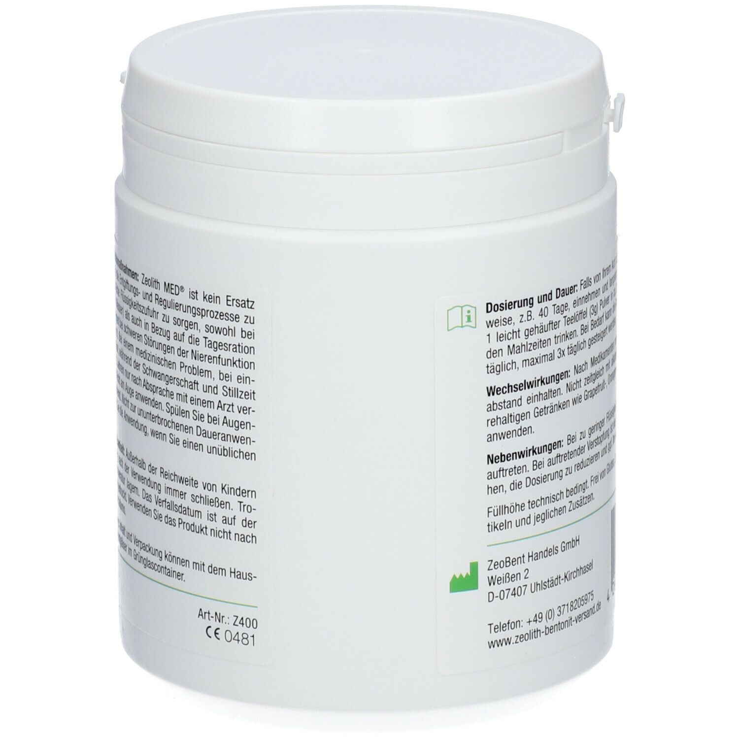 ZeolithMED® 400g Detox-Pulver