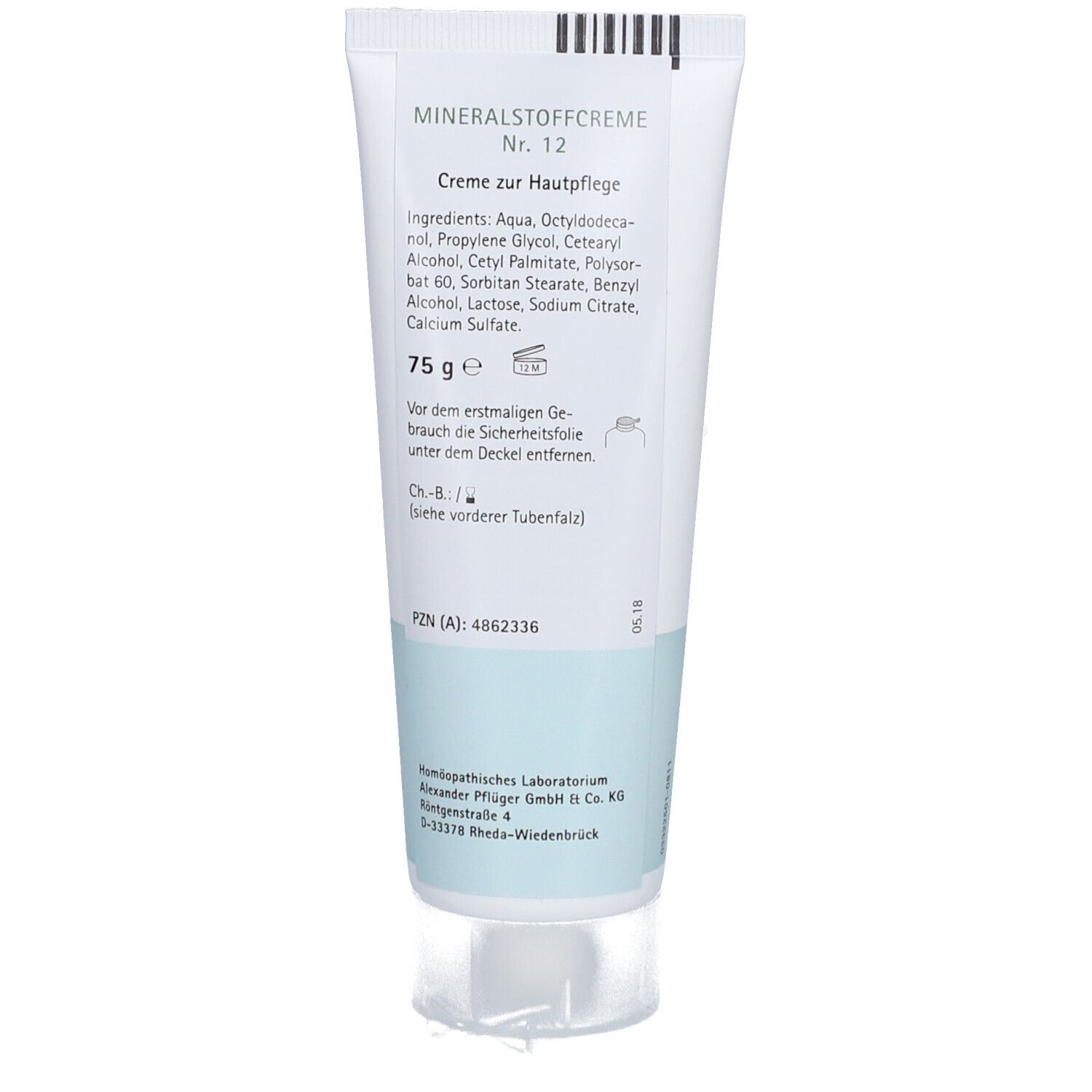 Pflüger® Mineralstoffcreme Nr. 12 – Hautpflege mit Calciumsulfat