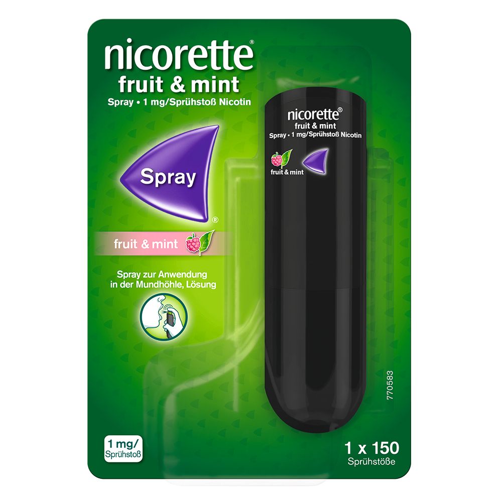 nicorette® Fruit & Mint Spray, 1mg/Sprühstoß 13,2 ml 