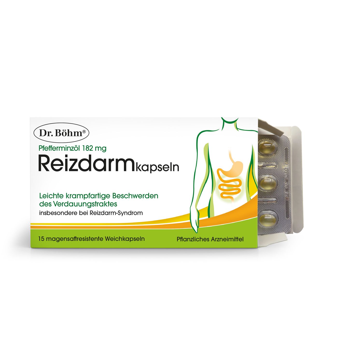 Dr. Böhm Pfefferminzöl 182 mg Reizdarmkapseln