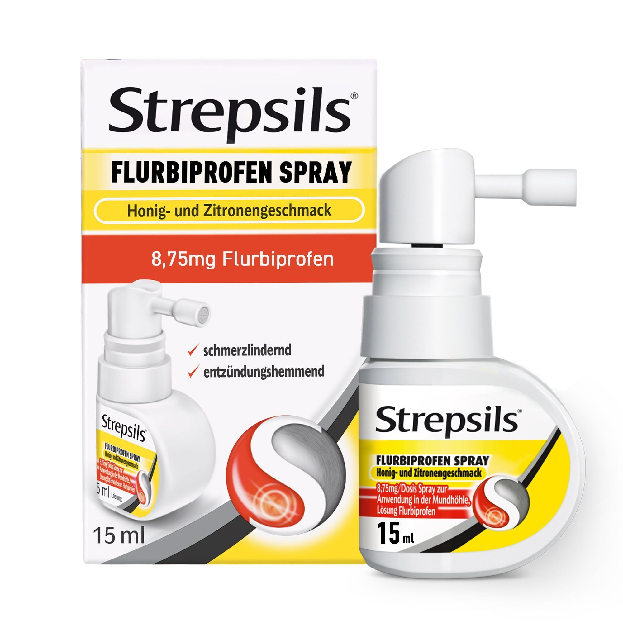 Strepsils® Flurbiprofen Spray mit Honig- und Zitronengeschmack