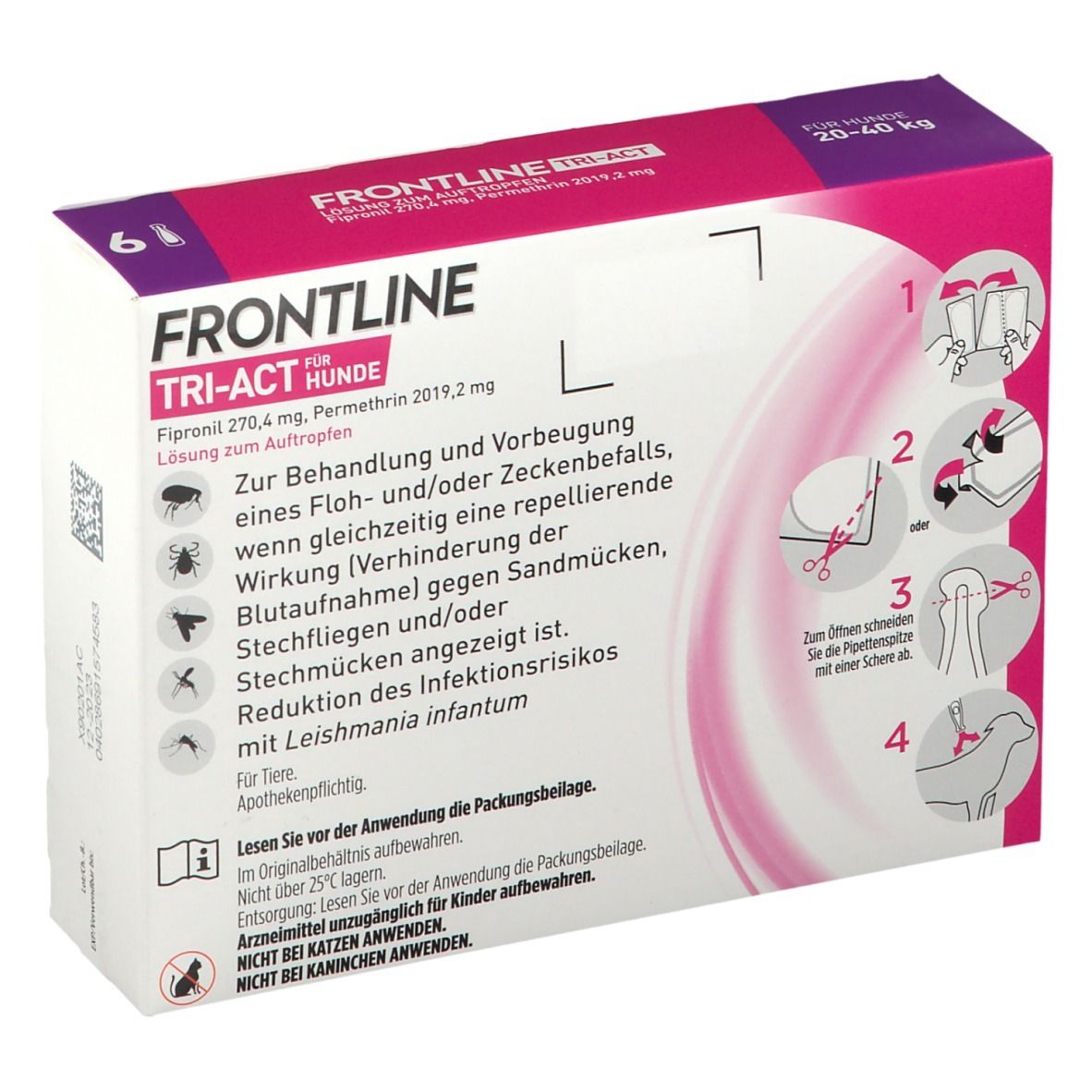FRONTLINE TRI-ACT Für Hunde 20 - 40 kg