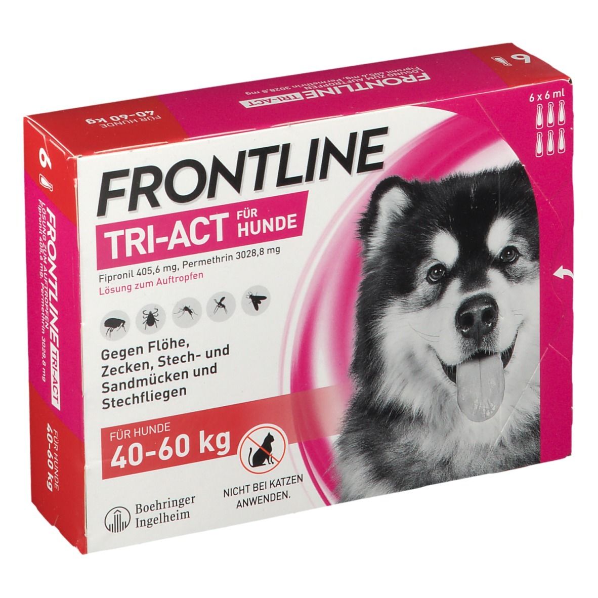 FRONTLINE TRI-ACT® gegen Zecken, Flöhe und fliegende Insekten beim Hund (40-60kg)