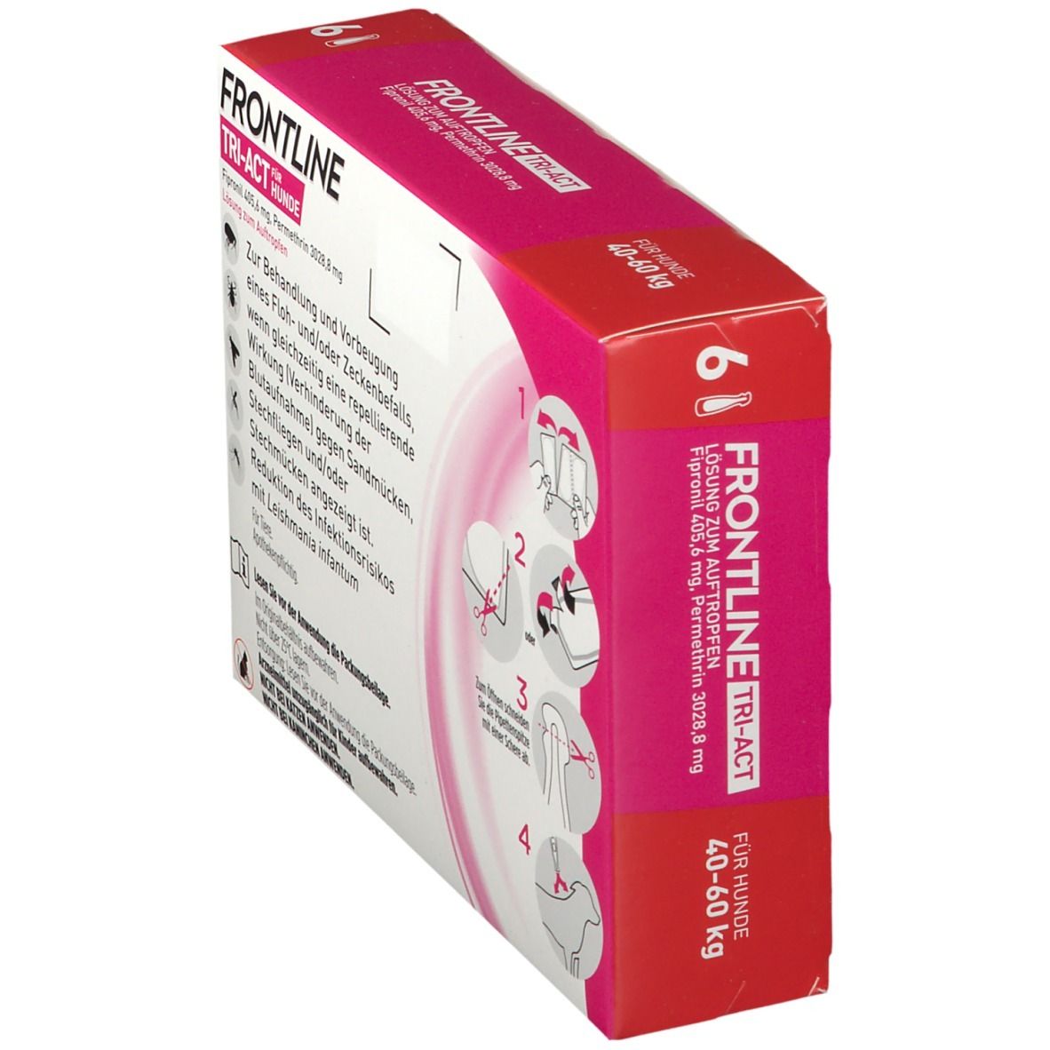 FRONTLINE TRI-ACT® gegen Zecken, Flöhe und fliegende Insekten beim Hund (40-60kg)