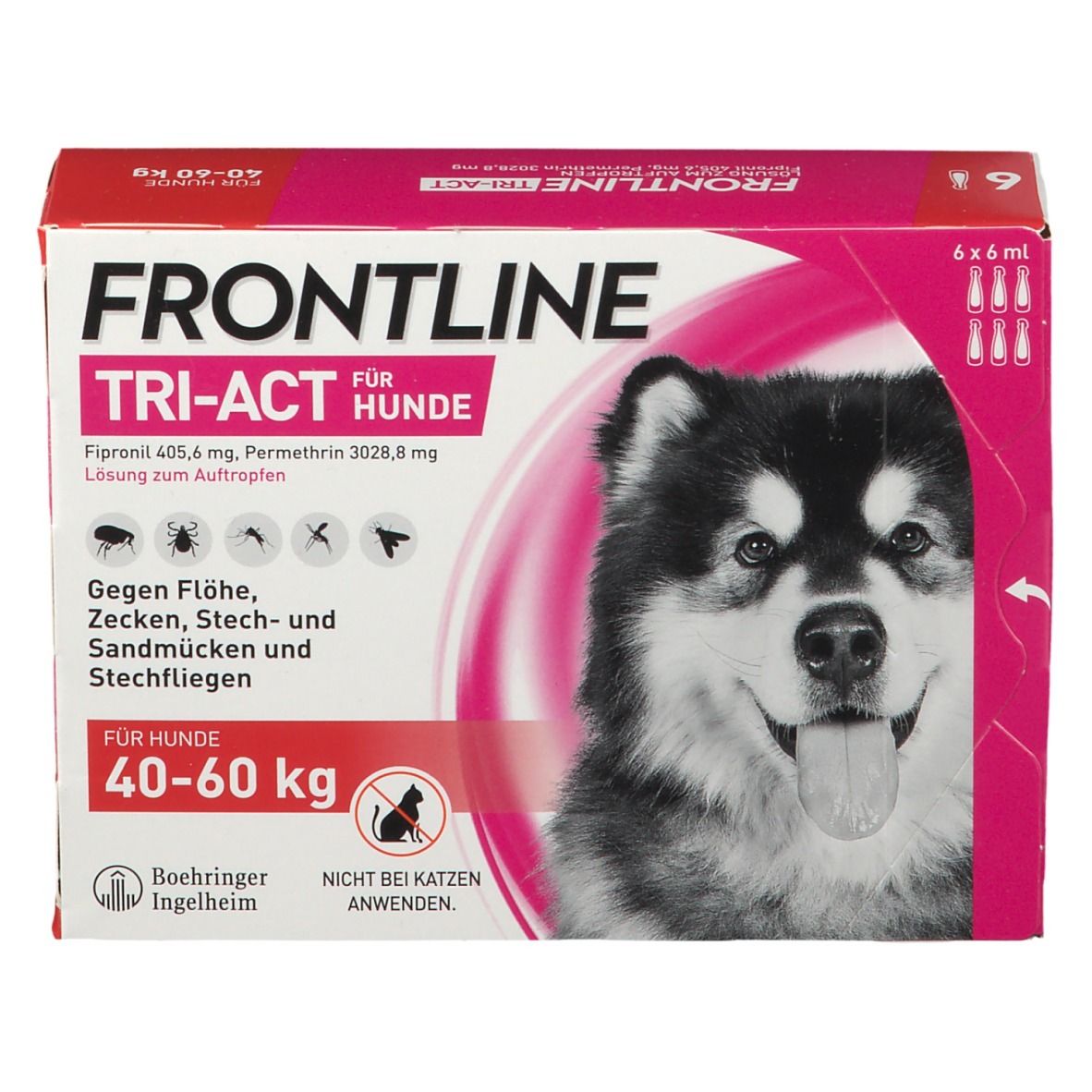 FRONTLINE TRI-ACT® gegen Zecken, Flöhe und fliegende Insekten beim Hund (40-60kg)