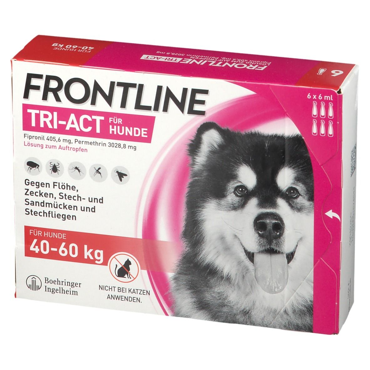 FRONTLINE TRI-ACT® gegen Zecken, Flöhe und fliegende Insekten beim Hund (40-60kg)