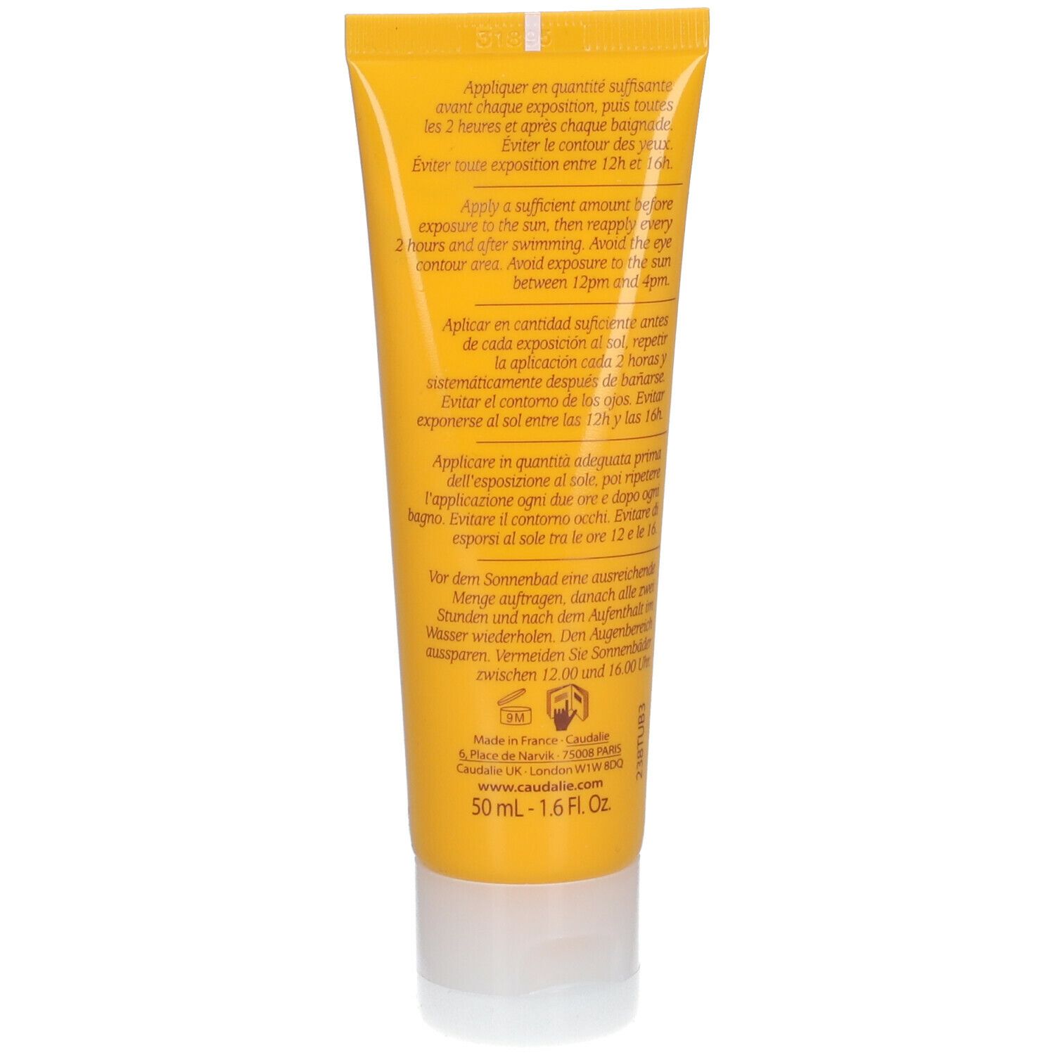 CAUDALIE Anti-Falten Sonnencreme LSF 50