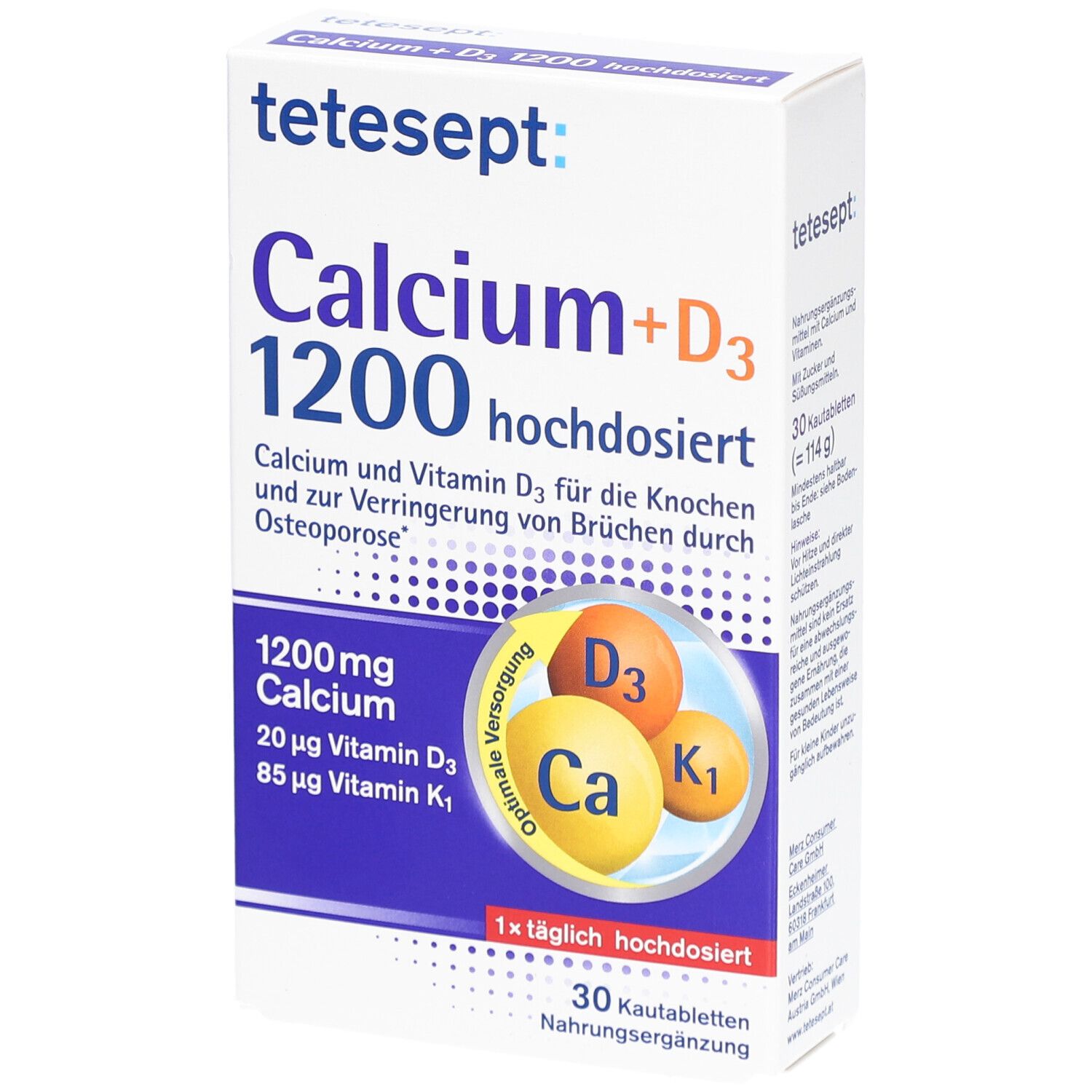 tetesept® Calcium+D3 1200 hochdosiert