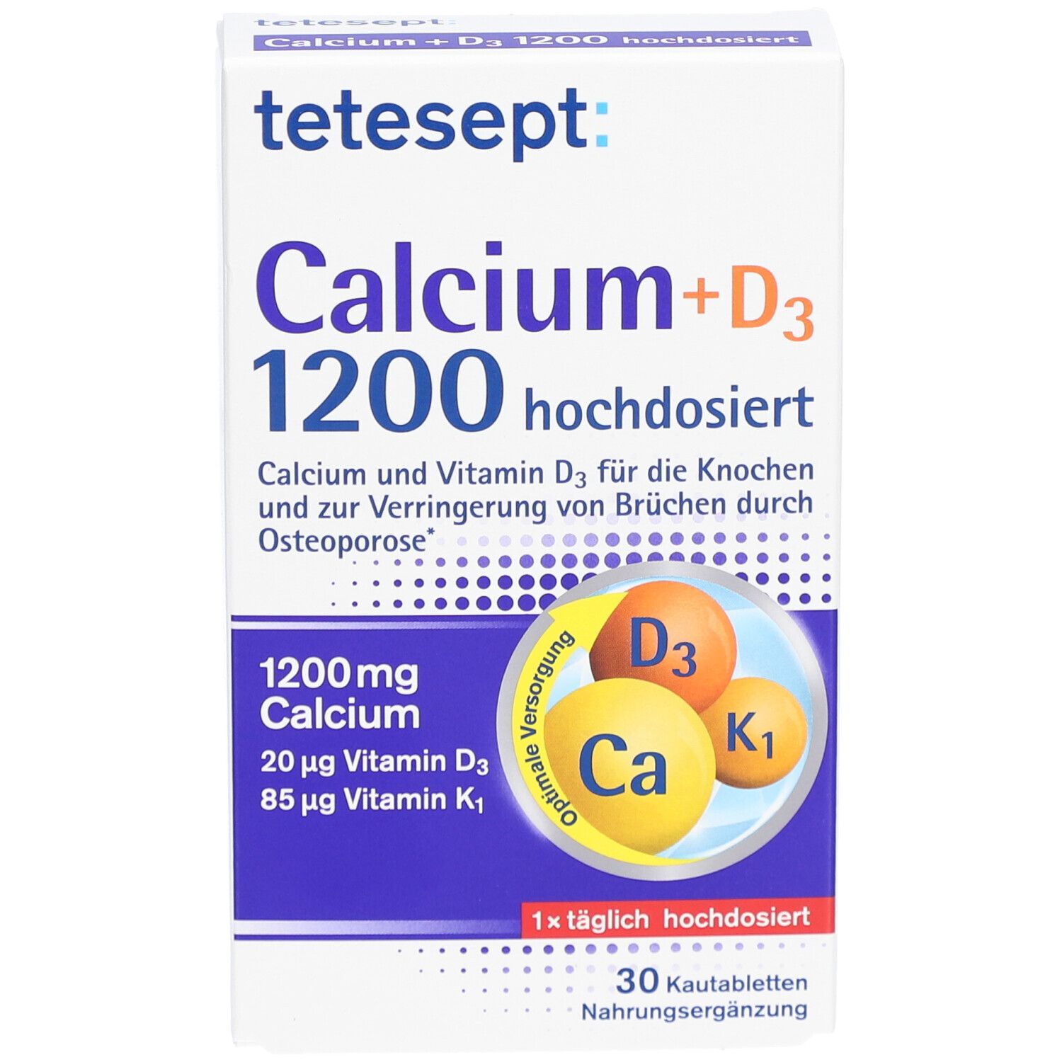 tetesept® Calcium+D3 1200 hochdosiert