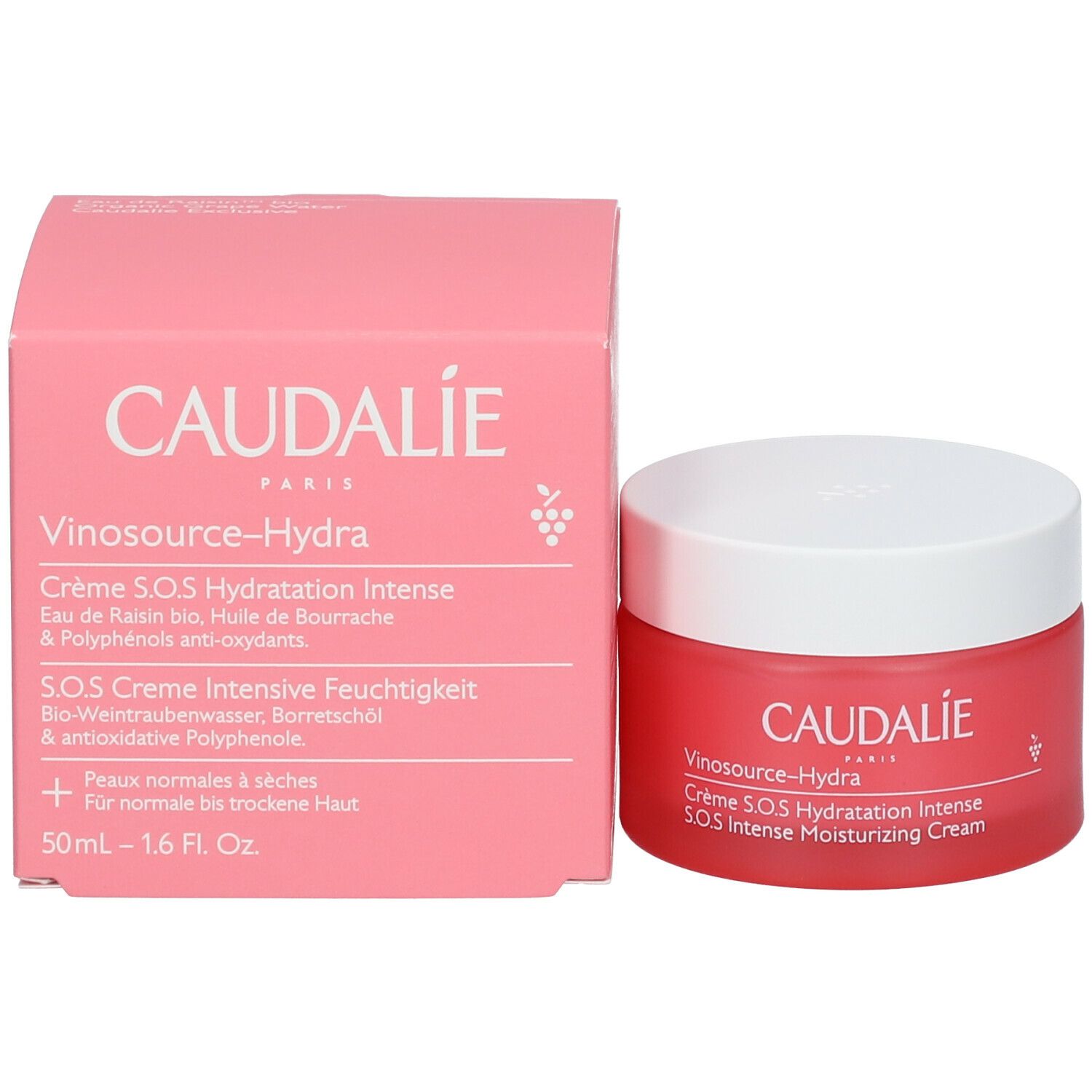 CAUDALIE Vinosource SOS Creme Intensive Feuchtigkeit