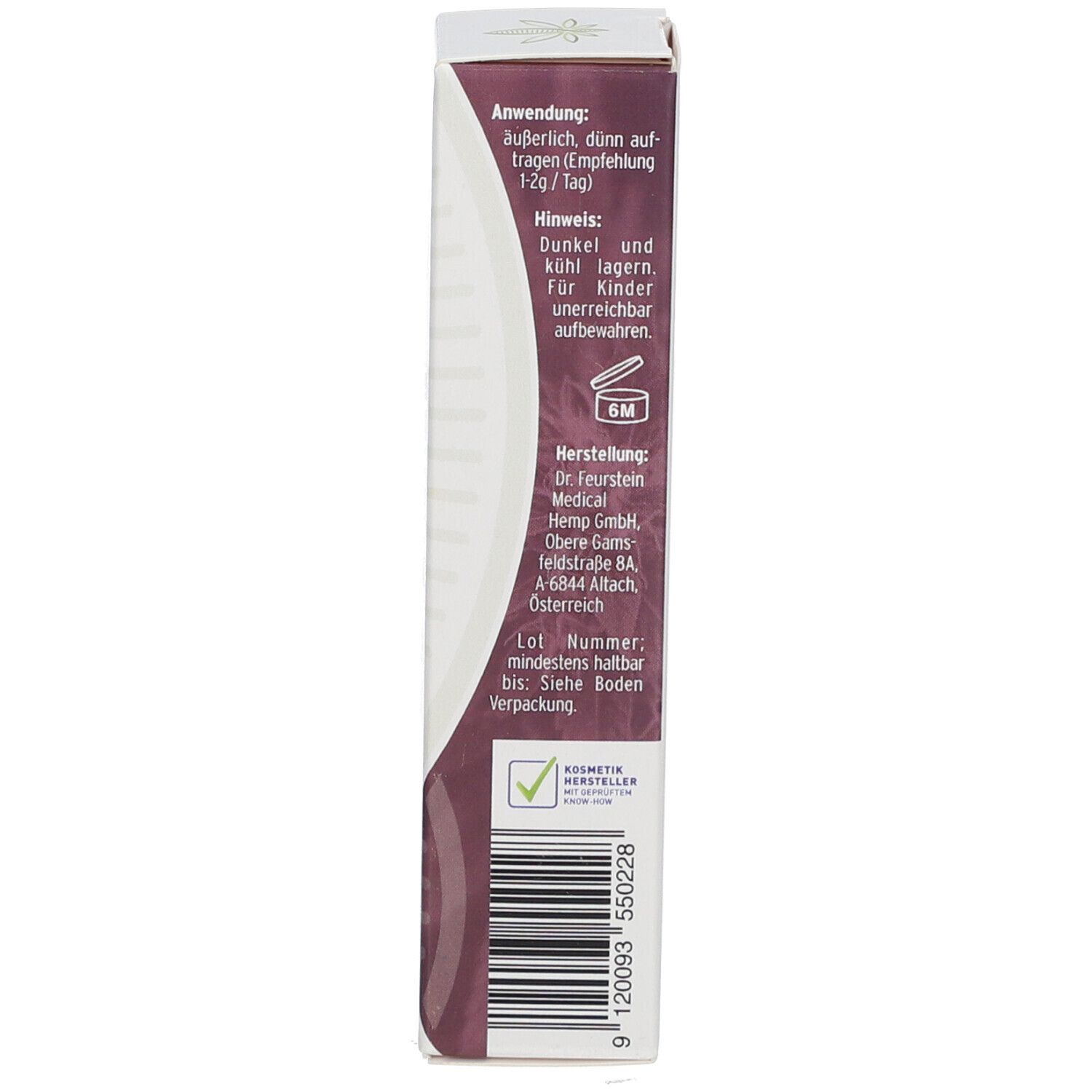 HANAFSAN® Hanf Extrakt Creme 0,3 % CBD