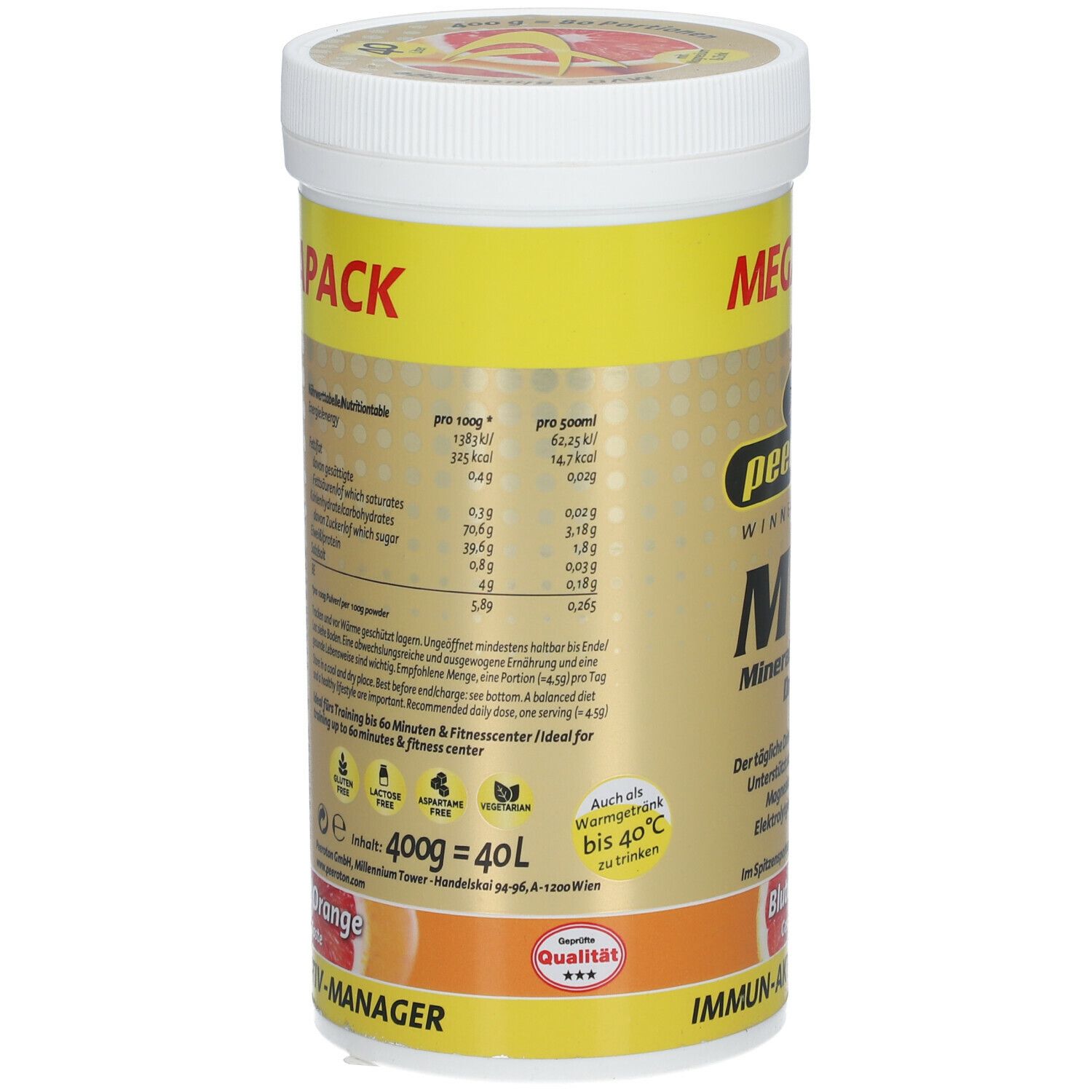 peeroton® MVD Mineral Vitamin Drink Blutorange