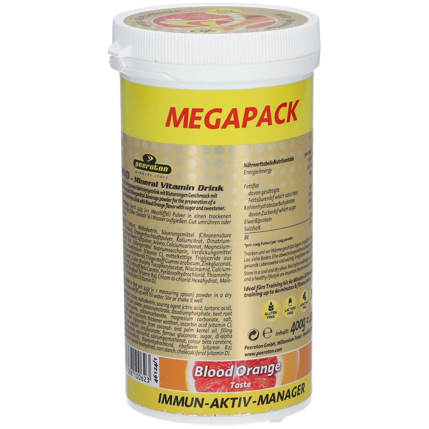 peeroton® MVD Mineral Vitamin Drink Blutorange
