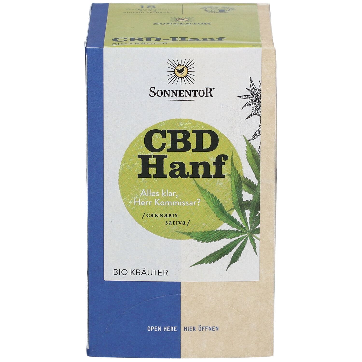 SonnentoR Hanf-CBD Tee Doppelkammerbeutel